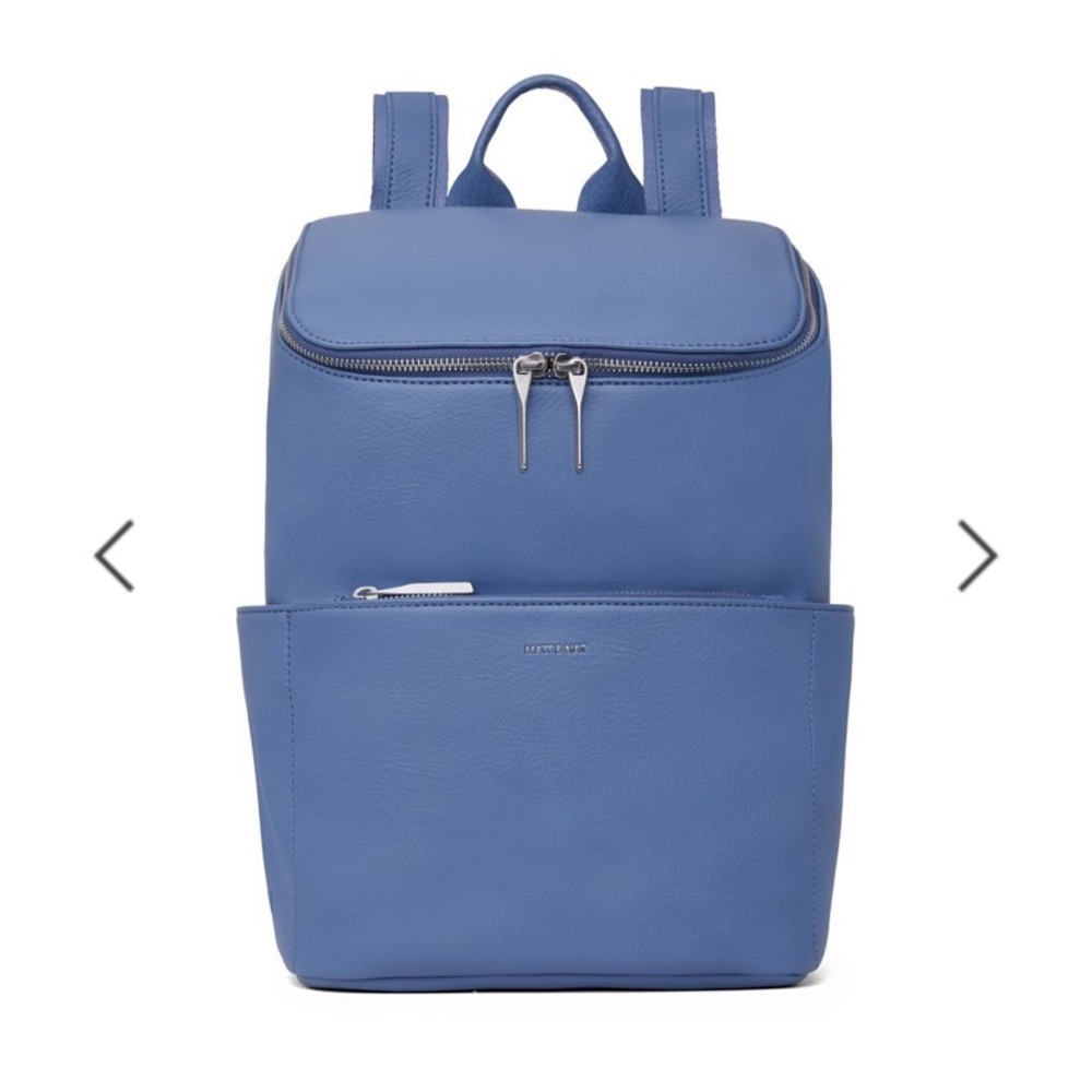 Matt & Nat Brave Backpack (Vegan Leather) - Blue